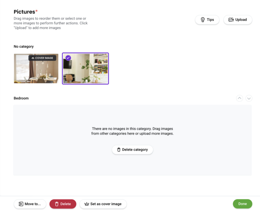 Add photos to your apartment listing