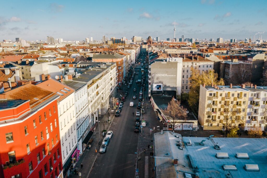 The City Guide to Berlin: Kreuzberg skyline from Zossener Strasse