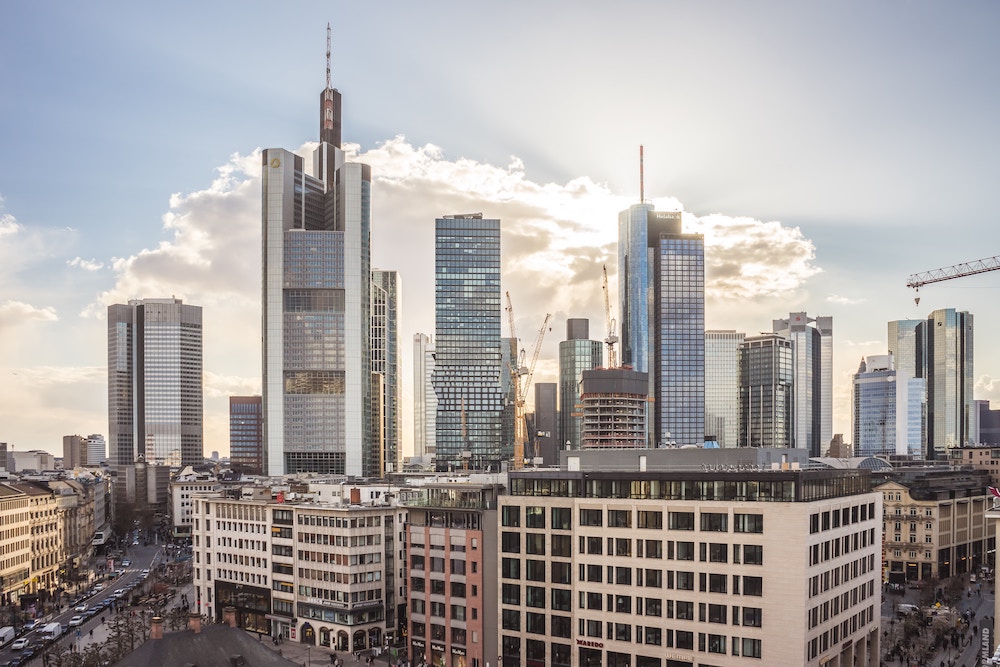 A view of the Financial District of Frankfurt am Main: the guide to Frankfurt.